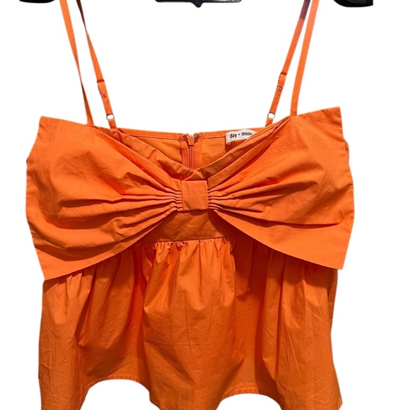 Day Moon Orange Bow Detail Top Adjustable Straps - Picture 1 of 3